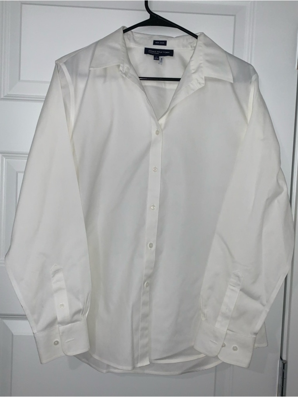 Jones New York Men's White Button-Up Dress Shirt